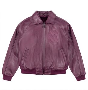 Men's Leather <b>Jacket</b> Korean Style Slim-Fit Fashionable Fleece-Lined Thickened Motorcycle <b>Jacket</b> for Spring Autumn Winter - Product Image 2