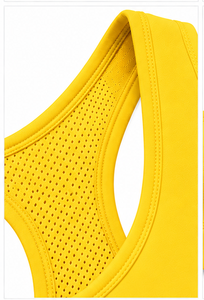 Soutien-gorge de sport pour femme respirant et extensible, idéal pour le yoga, le fitness, la course et l'entraînement, haut court sans couture avec logo, faible MOQ, maintien optimal - Product Image 5