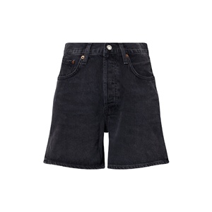 Shorts Bermuda de Mezclilla Azul Oscuro de Cintura Alta para Hombre, Casuales, de Algodón Tejido, Cintura Elástica, Bolsillos, Estampado Digital, Secado Rápido, 180g - Product Image 2