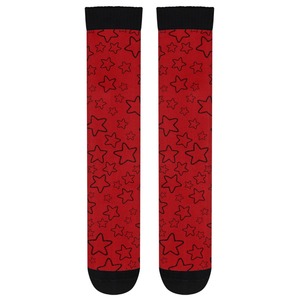 Splendid Apparel Red <b>Knee</b> <b>High</b> <b>Socks</b> Breathable Quick Dry Casual Adult Heat Transfer Printing Solid Summer Polyester/Nylon - Product Image 4