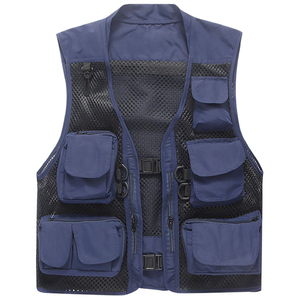 Chaleco de Pesca Multibolsillos para Hombre, Transpirable, para Fotografía, Senderismo, Viajes, Chaleco Utilitario, Venta al Por Mayor, Logotipo Personalizado OEM - Product Image 4