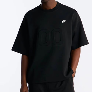 Camisetas de Hombre 100% Algodón con Logotipo Personalizado, Manga Corta, Cuello Redondo, Color Sólido, Ropa Urbana, Moda, Proveedor Mayorista, Estilo Americano - Product Image 2