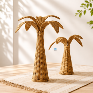 Centre de table en rotin rose écologique, fait main, décoration de table islamique Ramadan Mubarak, vente en gros OEM - Product Image 3