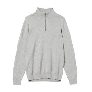 Otoño e Invierno polar cuello levantado cuarto cremallera sudadera hombres Casual media cremallera Color sólido pulóver sudadera 2026 - Product Image 6