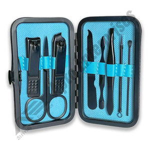 Tijeras de Entresacar Profesionales para Barbería, Ecológicas, Cómodas, Portátiles, de Uso Personal, Color Negro y Turquesa, Marca Apto Enterprises - Product Image 6