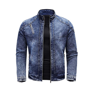 Men Denim Jean Jacket Casual Outwear Fall Jacket Denim Button <b>up</b> Coat Oversize Denim Jacket for Men Custom Logo OEM Service - Product Image 3