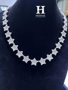 Collar de Diamantes de Lujo con Diseño de Estrella, Oro de 14K/18K con Diamantes Naturales/Cultivados en Laboratorio, Proveedor de Joyería al por Mayor - Product Image 3