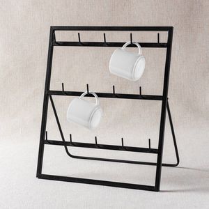 Support à tasses Signature en fer pour accessoires de cuisine haut de gamme, améliorant l'organisation grâce à une conception métallique robuste - Product Image 4