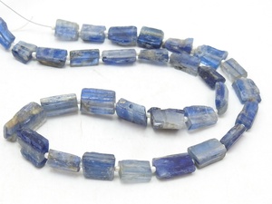 Perle de kyanite bleue, cristal naturel brut, forme rectangulaire, 16 pouces, 10-15 mm de long, environ, pour la fabrication de bijoux - Product Image 3