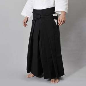 Uniforme d'arts martiaux Aikido unisexe, haut blanc, pantalon noir, 100% coton, coupe ample, durable, léger, adulte, Eoin Winston sports - Product Image 3