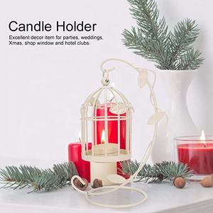 Creux Cage À Oiseaux Fer Suspendu Bougeoir En Métal Chandelier Lanterne Décor À La Maison pour Éclairage Élégant Produit De Conception À La Maison - Product Image 2