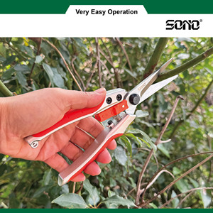 SONO J11 Professional Durable Sharp Carbon Steel Blade Bypass Fruit <b>Pruner</b> OEM DIY Aluminum Alloy Rubber Handles Right-Handed - Product Image 3