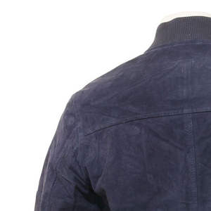 Chaqueta de cuero para hombre con corte moderno, cuello alto y logo frontal para uso diario, estilo casual, acabado suave, chaqueta de invierno. - Product Image 6