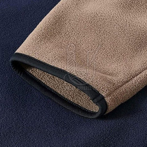 Veste polaire décontractée pour homme de haute qualité, prix de gros personnalisé, service OEM, col montant, logo sur le devant, séchage rapide, respirante - Product Image 4