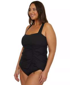 Haut de tankini multi-positions à bords modernes et côtelés, grande taille |   Becca ETC - Product Image 3