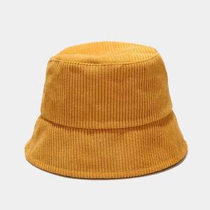 Premium Quality OEM Custom Logo Corduroy <b>Hat</b> Washable Casual Women Men Corduroy <b>Bucket</b> <b>Hats</b> - Product Image 1
