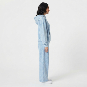 Women Oversize Washed Sweat <b>Hoodie</b> Set Loose Fit Full Length Joggers Sweatpants Set Ladies 100% Cotton Winter Wear Tracksuit - Product Image 3