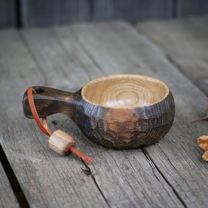 Taza Kuksa Hecha a Mano al por Mayor, Taza de Café de Madera para Acampar, Hacer Senderismo, Actividades al Aire Libre y Viajes, por M/S SHAAD HANDICRAFTS - Product Image 1