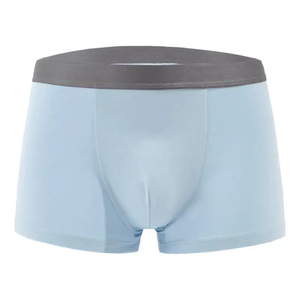 Top Trending Lightweight Breathable Men's Mid-Rise <b>Boxer</b> Shorts Underwear Knitted Spandex/Nylon Material Custom Colors Factory - Product Image 1