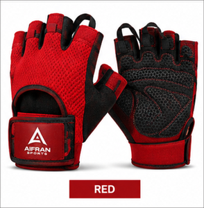 Guantes de Malla Negros Unisex para Levantamiento de Pesas, Transpirables, Antideslizantes, con Agarre Ajustable en la Palma para Gimnasio y Fitness - Product Image 6