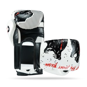 OEM Custom Design Premium Leather Boxing <b>Gloves</b> 15oz for Boxing Training with Adjustable Wrist Padding - Product Image 3