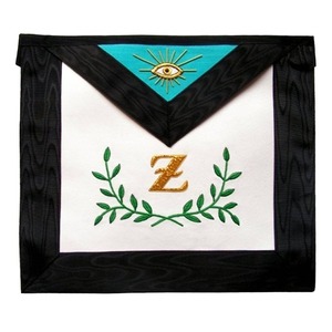 Conjunto de Mandil y Collar de Cuero Sintético para el 4º Grado del Rito Escocés Masónico, Mandil de la Más Alta Calidad con Bordado a Máquina - Product Image 6