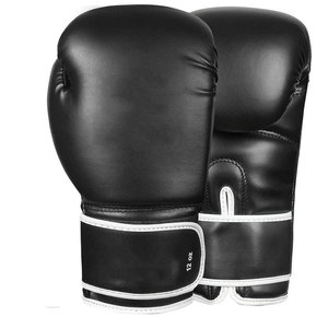 Gants de boxe professionnels en cuir 12 oz, anti-humidité, avec fermeture réglable pour le poignet, unisexe pour l'entraînement des adultes - Product Image 1
