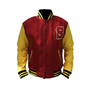 Chaqueta Varsity Unisex Personalizada OEM, Cortavientos, Transpirable, Informal, de Invierno, Bordada, con Cierre de Botones, de Alta Calidad - Product Image 2