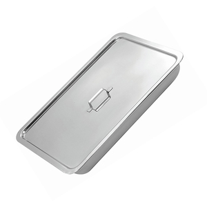 MARI INSTRUMENTS Bandejas de preparación de acero alemán para instrumentos quirúrgicos con tapa, certificadas CE, bandejas huecas - Product Image 4