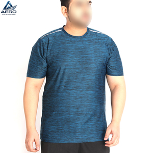 Excellent Fournisseur – Nouveau T-shirt Sportif Homme Bleu à Manches Courtes Col Rond Séchage Rapide Coupe Droite Tricoté Couleur Unie pour le Fitness - Product Image 3