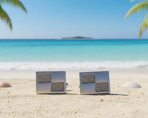 Mancuernillas Personalizadas de Lujo para Hombre |   Mancuernillas de Acero Inoxidable y Plata de Ley 925 |   Joyería al por mayor para puños de camisa de negocios y bodas - Product Image 3