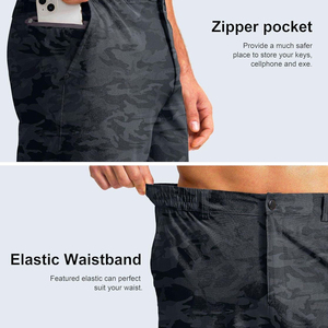 Pantalones cortos de golf para hombre, ajuste informal, tela elástica, transpirable, cómodo, para deportes al aire libre, ropa de verano, superventas - Product Image 3