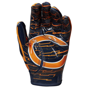 Gants de football américain professionnels personnalisés avec grip adhésif, paume antidérapante en silicone, pour entraînement et sport, pour adultes et jeunes. - Product Image 2
