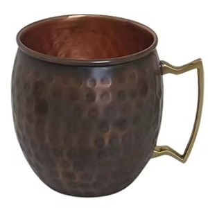 Taza de Cobre Profesional para Bebidas, Estilo Moscow Mule, Acabado Liso, para Bar, Cocina, Restaurante - Product Image 6