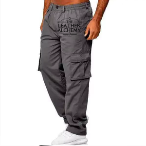 Men's <b>Stretch</b> <b>Cargo</b> Trousers Comfortable Utility <b>Pants</b> with Functional Storage Pockets for Everyday Wear and Outdoor Performance - Product Image 1
