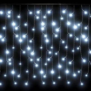 393.7 bianca fredda a LED 400 \ "luci Decorative per ghiaccioli da tenda con 8 funzioni - Product Image 4