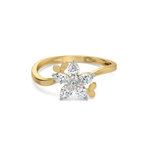 Elegante Anillo Solitario de Diamante Cultivado en Laboratorio con Baño de Oro de 14Kt, Claridad EF VS-VVS, Joyería para Mujer, Pedido Personalizado, Suministro OEM ODM - Product Image 1