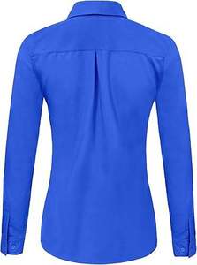 Camisa de Mujer, Corte Entallado, Algodón, Vestido para Oficina, Manga Larga, Blusa Formal, Estilo Moderno, Ropa de Trabajo, Premium - Product Image 3