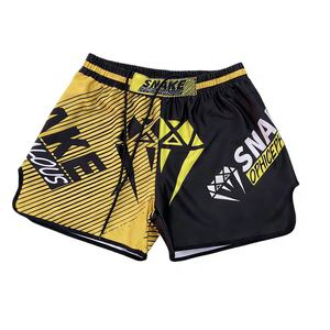 Ensemble Rashguard pour Hommes MMA Muay Thai BJJ Polyester/Coton Séchage Rapide Respirant Compression Ajustée Manches Courtes T-shirt et Short - Product Image 3