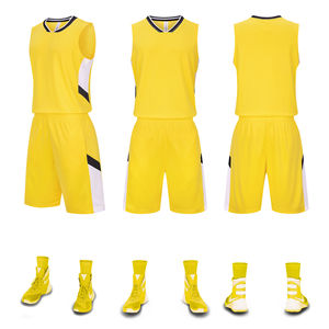 Manufacturer's Custom Basketball Uniform for Adults Digital Print Breathable Stylish 100% Polyester Sleeveless Basketball Jersey - Product Image 3