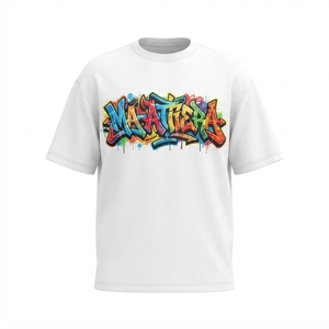 Men's Oversized Graphic <b>T</b> <b>Shirt</b> Crew Neck Short Sleeve Casual Streetwear Cotton Tshirt Colorful <b>Graffiti</b> Print Relaxed Fit - Product Image 3