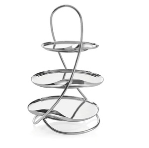 Soporte para Pastel de Metal con Acabado Dorado, Accesorio para Postres, para Bodas, Fiestas, Hoteles, Diseño Artesanal, Soporte para Exhibición de Dulces - Product Image 4