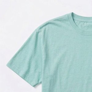 Camisetas de Hombre al por Mayor con Logotipo Personalizado, de Tela Lisa, Corte Holgado, Hombros Caídos, Algodón Grueso, Estilo Urbano Vintage - Product Image 6