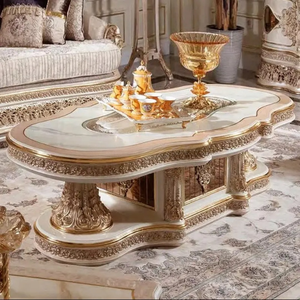 Ensemble de canapés sectionnels de luxe en bois d'acajou sculpté à la main, design français personnalisable et rembourré pour salon et bureau à domicile - Product Image 3