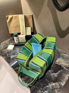 Sac à provisions en nylon réutilisable écologique RPET avec fermeture éclair rayée Handloom tissé sacs de plage en plastique recyclé fabriqué en Inde - Product Image 4