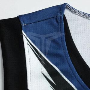Uniforme de basket-ball fabriqué en usine au meilleur prix de gros, haute qualité, nouveau design, taille personnalisée, polyester respirant - Product Image 3