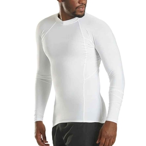 Maillot de compression à manches longues 100% polyester/spandex séchage rapide – Vente en gros - Product Image 3