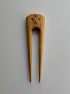 Wooden Hair Fork U Shape Hair Pin Handmade Sandalwood Hair Stick for Women - Product Image 6