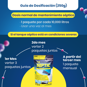 Bacterias en Polvo para Limpieza de Fosas Sépticas, para Uso Doméstico y Comercial - Product Image 4