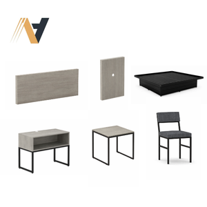 Collection de meubles de chambre d'hôtel écologiques de marque Suburban, ensembles de chambre en MDF E1 pour l'hôtellerie, fabrication vietnamienne, style moderne - Product Image 3